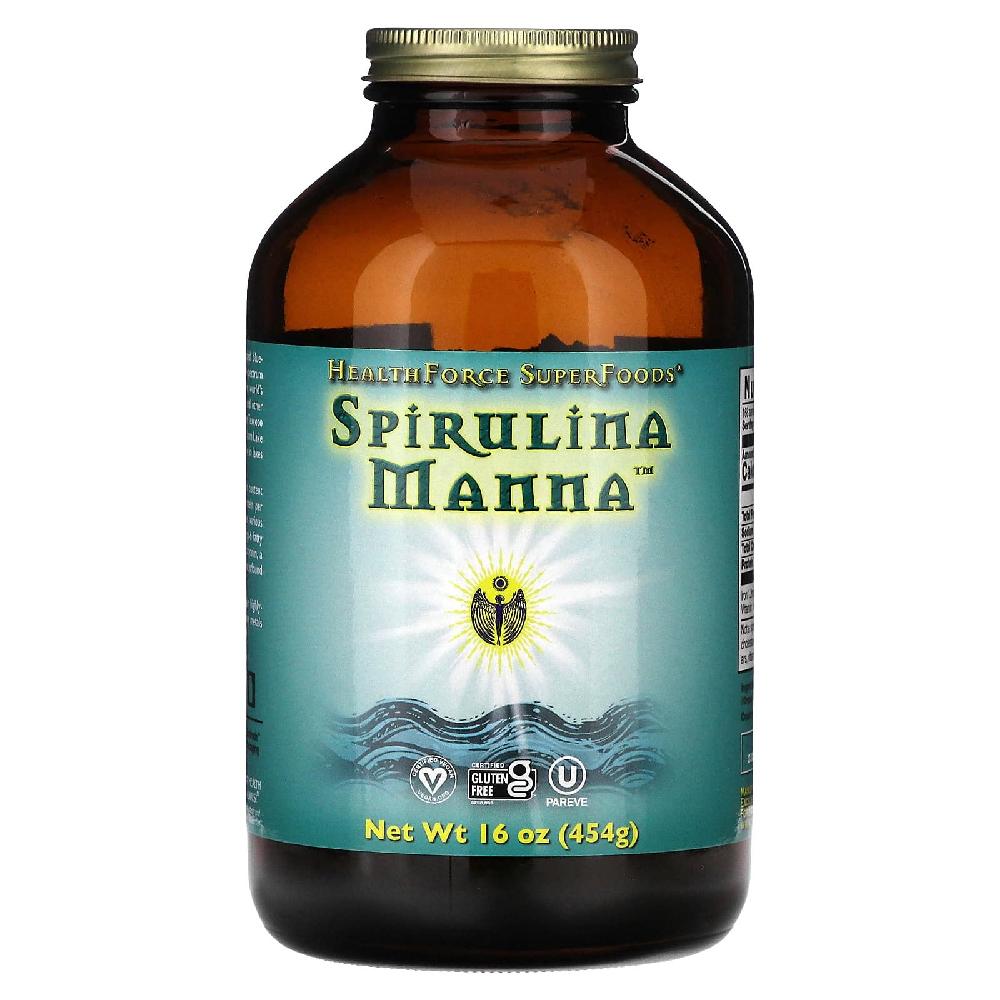 헬스포스 <b>스피룰리나 만나</b> Spirulina Manna 해조류 분말 파우더 가루 454g