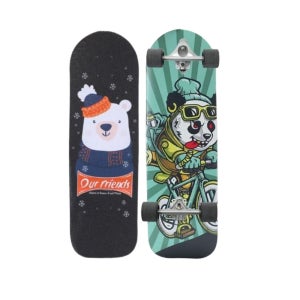 애완동물 크루져 초경량 스케이트보드 장난감 롱보드 66x21cm 30인치