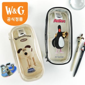 월레스와그로밋투명케이스 봉제 신학기파우치 케릭터봉제