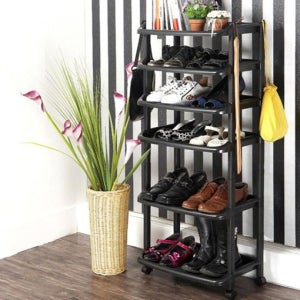 다용도 조립식 키다리신발장 6단 대형 이동 활용 정리 간편 디자인 아이디어 정돈 공간