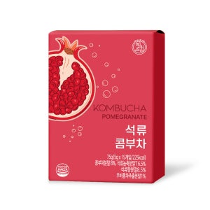 (2026년 새로운 맛) 힐스랩 콤부차 석류 5g 15개입 분말 다이어트차