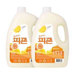 피죤 강력탈취 섬유유연제 3100ml X 2개 옐로미모사