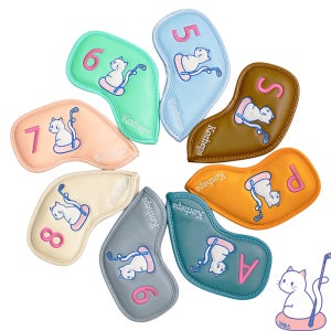 코헵스 귀여운 동물캐릭터 골프 아이언커버 클럽 헤드커버