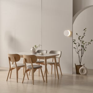 엘리아 포세린 세라믹 식탁 원목 4인용 식탁세트 1400