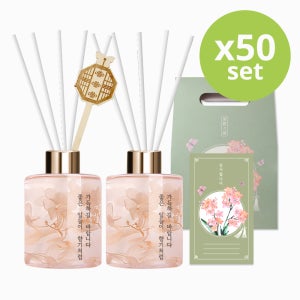 [대량구매] 플렌느 레터링 다우니 실내용 디퓨저 250ml 2p 50개(100개입)