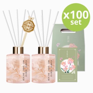 [대량구매] 플렌느 레터링 다우니 실내용 디퓨저 250ml 2p 100개(200개입)