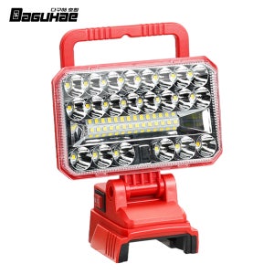 [호환] 다구해 호환 밀워키 18V 13.8cm(5인치) LED 충전 작업등 라이트 손전등 캠핑등 낚시등 USB 포트 내장 (베어툴)