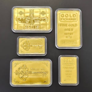 순금 999.9 24K 미니 골드바 코인 선물 기념품 0.1g 0.2g 단체 금테크