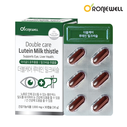 로니웰 <b>더블케어 루테인 밀크씨슬</b> 1000mg 30캡슐