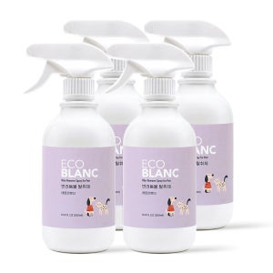 에코블랑 반려동물 탈취제 강아지 고양이 배변 오줌 냄새제거 레몬라벤더향, 500ml, 4개