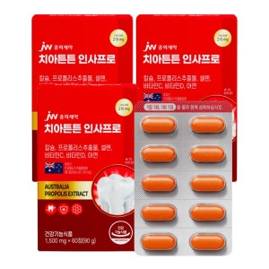 [6개월] JW중외제약 치아튼튼 인사프로 1500mg 60정, 3개
