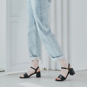 FL6022 마로니에 오픈토 5CM 샌들 미드나잇블랙