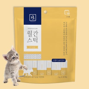 월간스틱 고양이 츄르 간식 닭가슴살, 11g, 30개