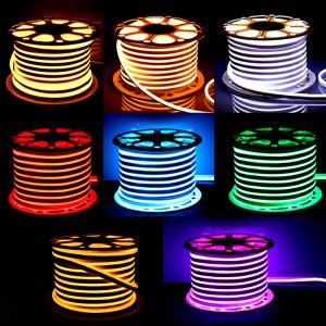 220V 단면 네온플렉스 50미터 7x15 LED 줄조명 논네온