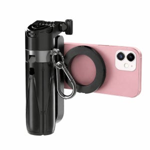 휴대용 블루투스 셀카봉 삼각대 맥세이프 높이조절 거치대 셔터그립 마그네틱 VLOG 영상