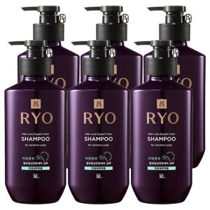 려 자양윤모 탈모증상케어 샴푸 민감성두피 400ml 6개