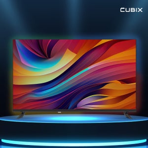 큐빅스 블랙에디션 81cm(32인치) FHD QLED TV 구글 스마트 티비 에너지1등급