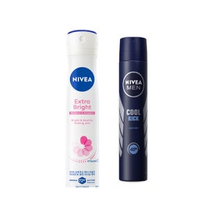 니베아 데오드란트 스프레이 200ml 엑스트라 브라이트, 쿨킥 12개