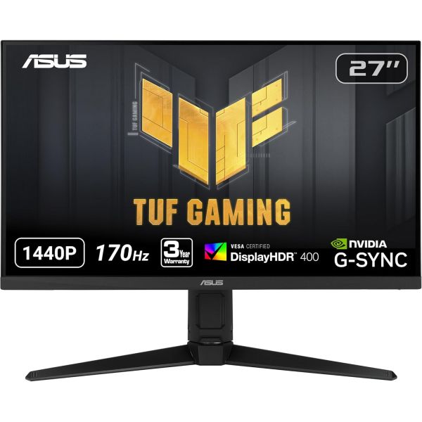 ASUS TUF 게이밍 VG27AQL1A 27인치 HDR 모니터 1440P WQHD2560 x 1440 170Hz144Hz 지원 IPS 1ms G-SYNC 호환 익스트림 로우