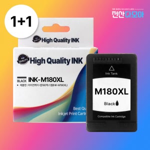 1+1 SLJ1660 SLJ1770FW SL-J1660 재생 잉크 대용량 INK-M180XL 삼성 전산다모아
