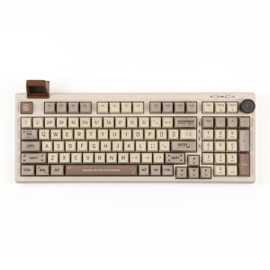 에포메이커 RT100 유무선 기계식 키보드 레트로 화이트, 저소음 바다소금축