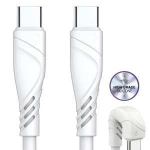 PD 100W CtoC 1.2M 2M 초고속충전 데이터 실리콘 케이블 E-Marker USB 2.0 데이터 전송 단선 방지 내구성