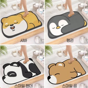 애니멀규조토발매트 빨아쓰는매트 화장실 욕실 주방용