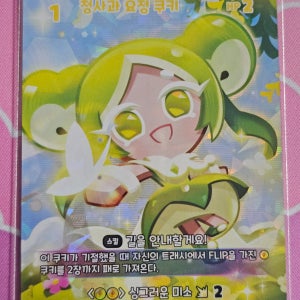 쿠키런 브레이버스 카드 청사과 요정 쿠키 SSR BS9-037