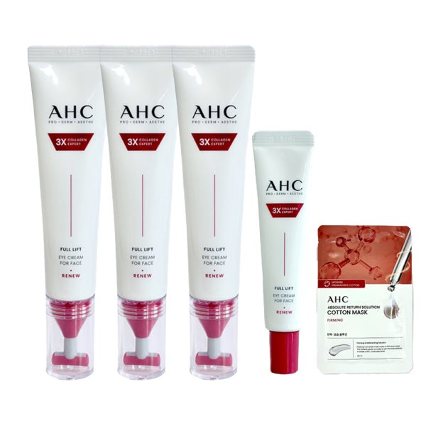 AHC 아이크림 시즌14 풀리프트 T괄사 리프팅 40ml 3개+12ml+마스크팩 1매