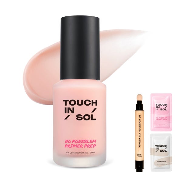 [모공코어] 터치인솔 노포어블럼 프라이머 프렙 30ml(GIFT 아이프라이머+프렙2종키트)