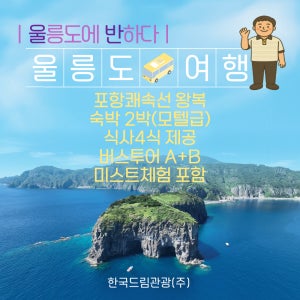[포항쾌속선/모텔급] 울릉도 패키지 2박3일