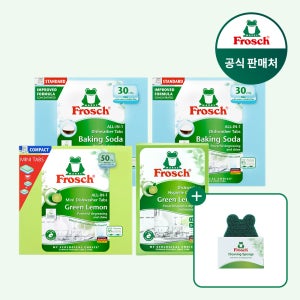 [프로쉬] 식기세척기세제 30개입 2개+미니 50개입 1개+식세기클리너 1개+수세미