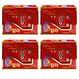 (무광 퉁 화투 하우스용 레드 4개) 고스톱 맞고 민화투 운세 점 놀이 보드 게임