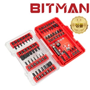 비트맨 울트라 임팩 드라이버 비트세트 십자 일자 47PCS 초고경도 BITMAN