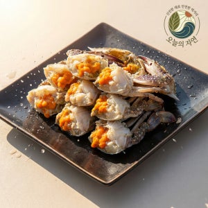 [오늘의자연] 알과 살이 꽉찬 서해안 손질편한 절단꽃게 1kg 수율 90%이상