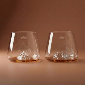 한라산&설악산 고급 글라스 위스키잔 양주잔 2세트