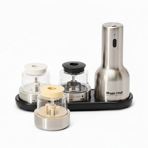 매직쉐프 전동 그라인더 소금 후추 페퍼밀 스테인레스