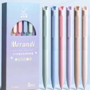 부드러운 필기감 마카롱 0.5mm 컬러중성펜 세트 사무용품 볼펜 공부펜