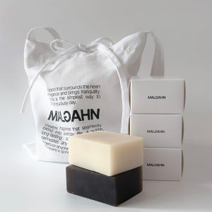 향 좋은 수제 올인원 세수비누 선물세트 말간 3개 90g, 저자극 기프트백 포함