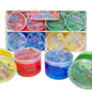 스마일 과일 슬라임 8개세트 미술놀이 클레이 완구 촉감 액체괴물 어린이 선물 어린이날