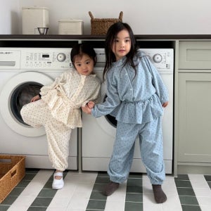 [세트할인] 2026봄신상 페퍼 도트캉캉조거&테리가디건 데일리 등원룩