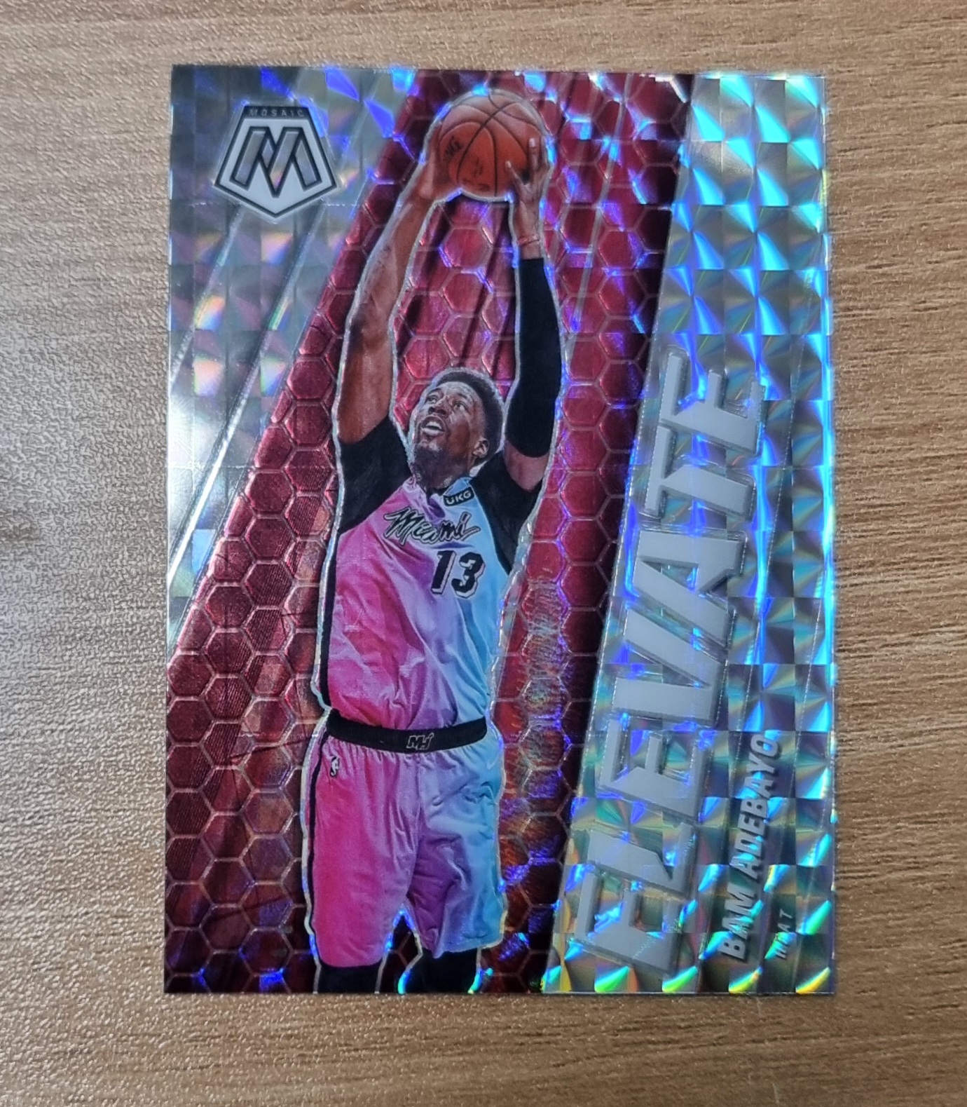 뱀 아데바요 2020-21 Panini Mosaic Siver Mosaic Elevate Bam Adebayo No-17 NBA카드