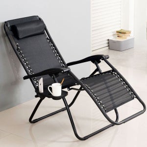 편안한 높낮이 조절 메쉬 접이식 리클라이너 의자
