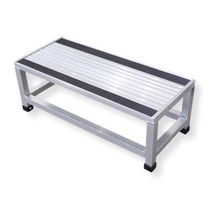 유앤세이프 알루미늄 경량 700 고무캡 패드부착 계단 안전 작업발판 1단