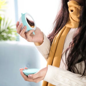 휴대용 USB 충전식 손난로 LED 거울 충전핫팩 전기핫팩