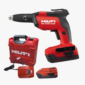 HILTI 힐티 총전 매거진 SD 5000-A22 스크류 드라이버 매거진 케이스+베터리2개+충전기