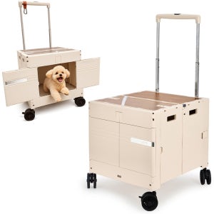 랄라카트 무브모션 장바구니캐리어 4바퀴 캠핑 박스 강아지 손수레 마트 와이드 접이식카트