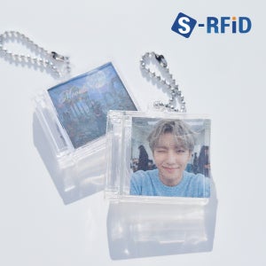 초미니 CD 키링 NFC 아크릴 스티커 태그 아이돌 미니 앨범 굿즈 음악 커스텀 키홀더