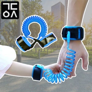 간단 미아 방지 방지끈 손목 밴드 스프링 스트랩 팔찌 안전 하네스 일반형 1 5미터
