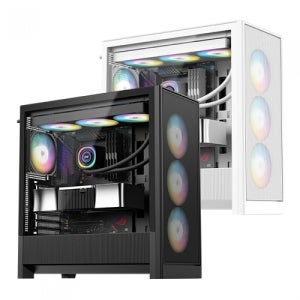 DAVEN D7 Mesh 세븐팬 (블랙) 미들타워 PC케이스